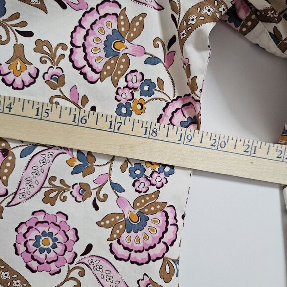 Chaps Shirt Women’s Small Multicolor Floral Button Up Long Sleeve Cotton Blend - Picture 6 of 8